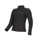 DriRider Blvd II Air Soft Shell Black Womens Textile Hoodie Jacket