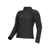 DriRider Blvd II WP Soft Shell Black Womens Textile Hoodie Jacket