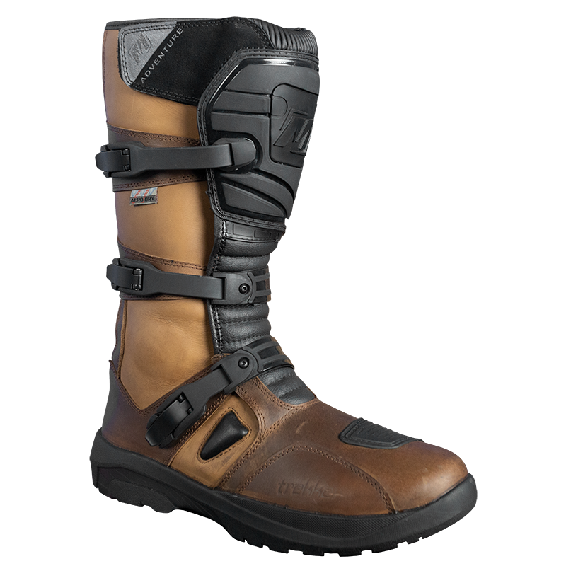 MotoDry Trekker Adventure Black/Brown Boots