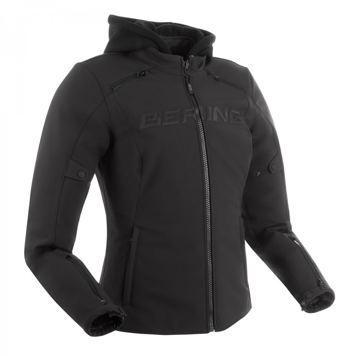 Bering Lady Elite Noir Textile Womens Hoodie Jacket