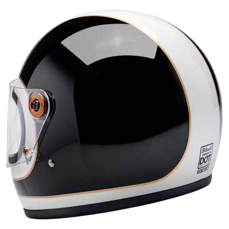 Biltwell Gringo S Gloss White/Black Tracker Helmet