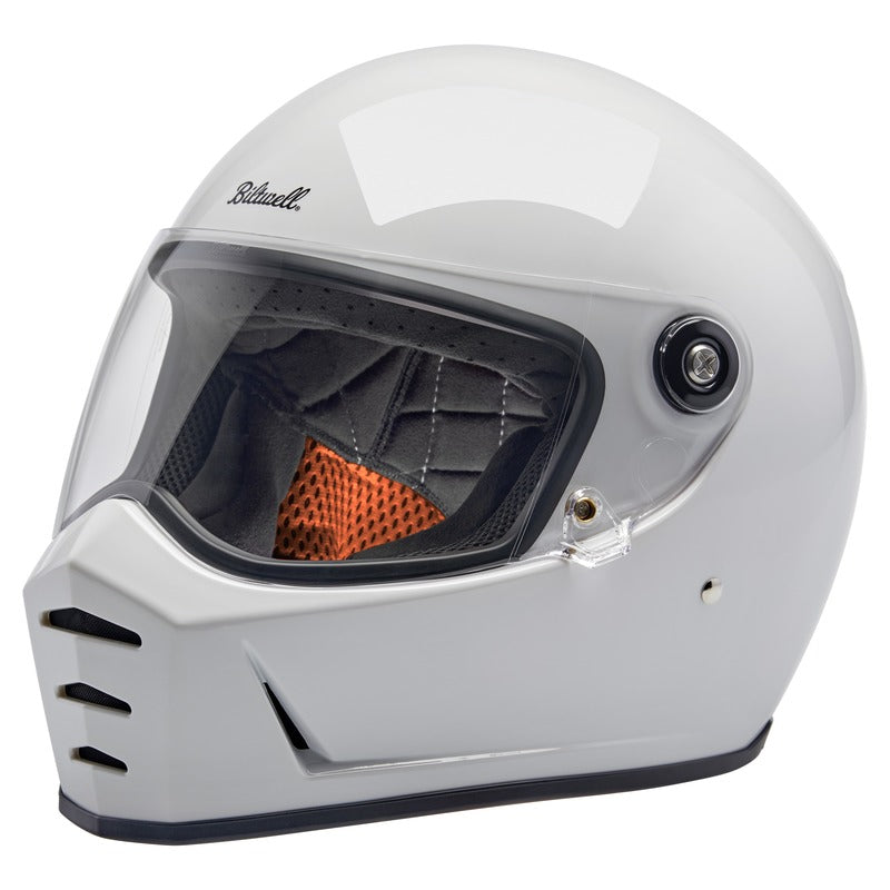 Biltwell Lane Splitter Gloss White Helmet