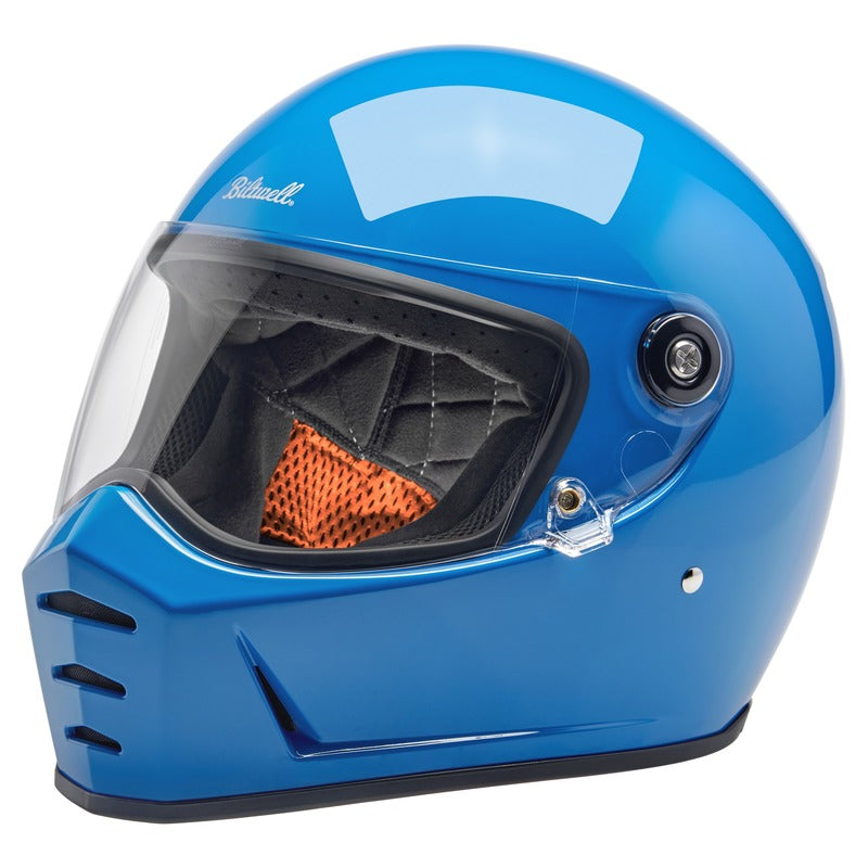 Biltwell Lane Splitter Gloss Tahoe Blue Helmet