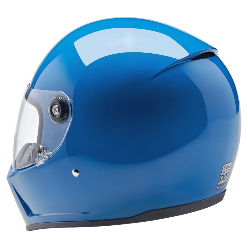 Biltwell Lane Splitter Gloss Tahoe Blue Helmet
