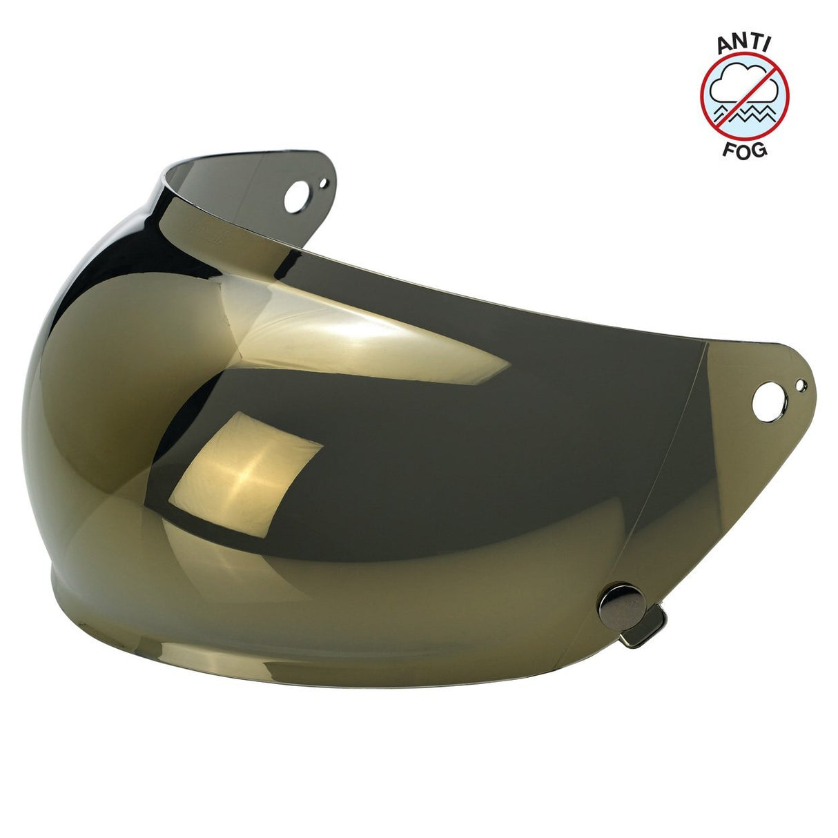 Biltwell Inc. Gringo S Anti-Fog Bubble Visor Gold Mirror