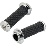 Biltwell Inc. AlumiCore 1" Grips Set for Dual Cable Chrome