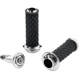 Biltwell Inc. AlumiCore 1" Grips Set for Dual Cable Chrome