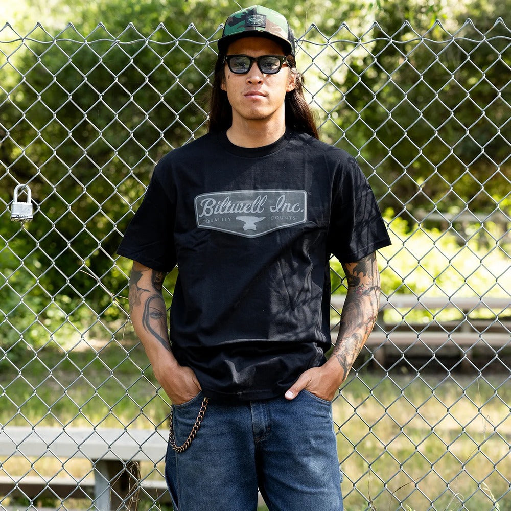 Biltwell Grey Shield Black T-Shirt