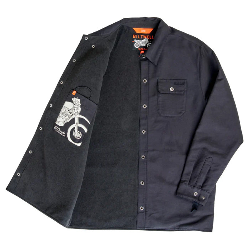 Biltwell El Dorado Black Shirt-Jacket