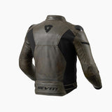 REV'IT! Parallax Black/Olive Leather Jacket