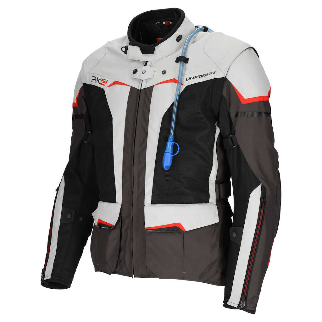 DriRider RX4 Grey/Black/Red Textile Jacket