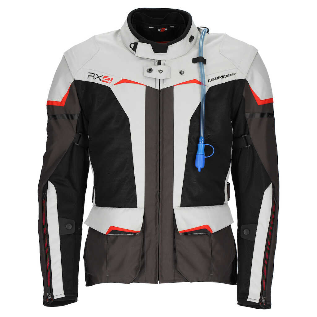 DriRider RX4 Grey/Black/Red Textile Jacket