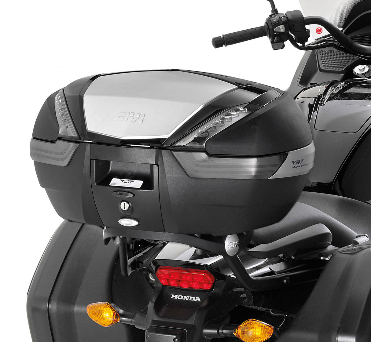 Givi 1133FZ Top Case Rear Rack for Honda CTX 700 DCT 14-16 w/Monolock & Monokey Top Cases