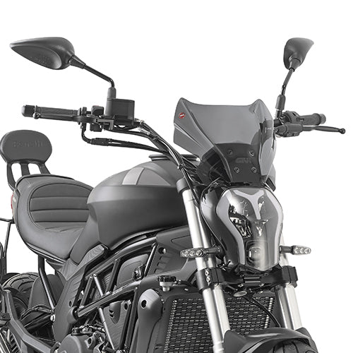 Givi 1173S Smoked Windshield 22 x 31cm for Benelli/CF Moto/Honda/Keeway/Yamaha