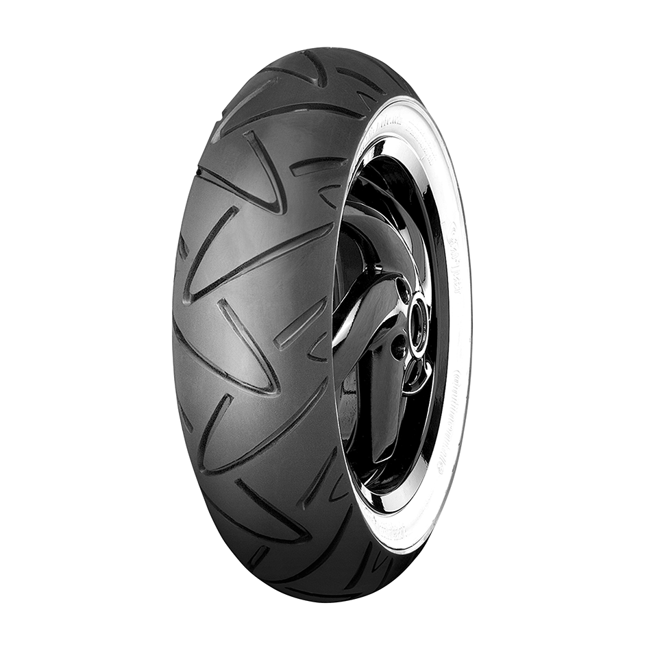 Continental ContiTwist White Wall Front or Rear Tyre 130/70-12 M/C 62P Tubeless