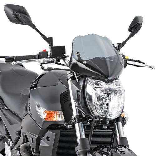 Givi 247A Universal Smoke Windshield 29 x 28.5cm for Benelli BN302 15-18/Honda CB 1000 R 08-17/KTM Duke 125-200-390 11-16/Suzuki GSR 600 06-11