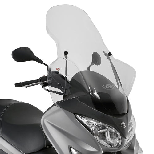 Givi 3106DT Clear Windshield 84.5 x 65.5cm for Suzuki Burgman 125-200 06-13/Burgman 125-200 ABS 14-21