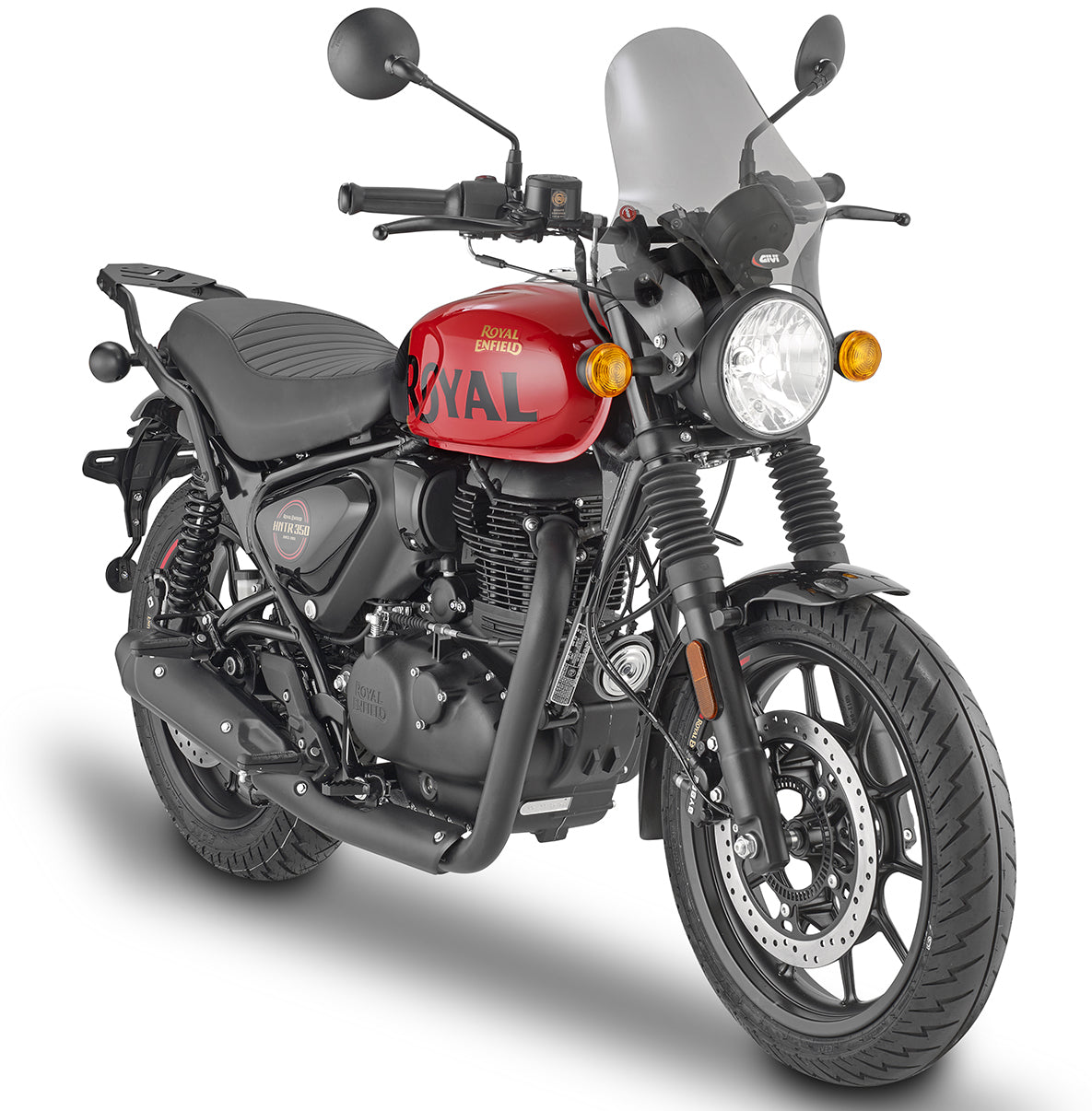 Givi A210 Universal Smoke Windshield 36.5 x 35cm & Mounting Kit