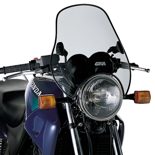 Givi A603 Universal Smoke Windshield 37.7 x 44cm & 2-Point Mounting Kit