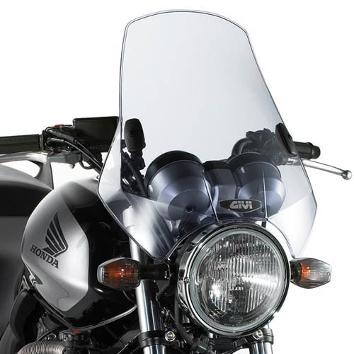 Givi A660 Universal Smoke Windshield 42.5 x 42cm & 2-Point Mounting Kit