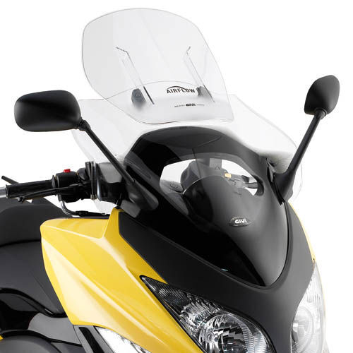 Givi AF442 Airflow Sliding Clear Windshield (Maximum 90 x 58cm & 12cm travel) for Yamaha T-Max 500 08-11