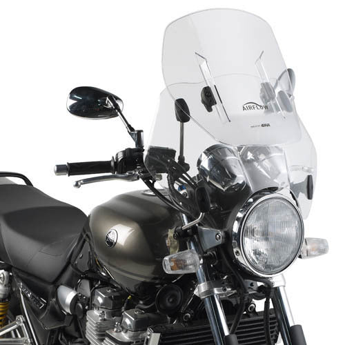 Givi AF49 Airflow Universal Sliding Clear Windshield (Maximum 53 x 52cm & 12cm travel)