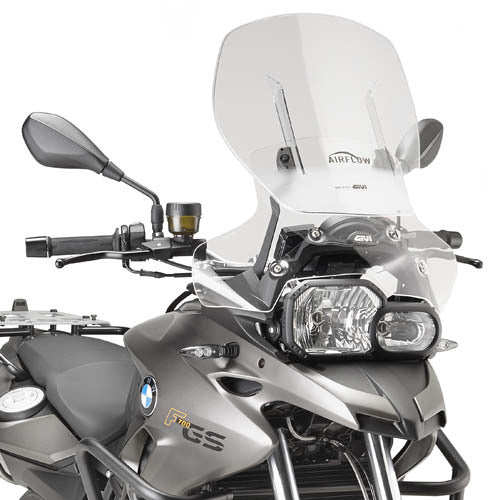 Givi AF5107 Airflow Sliding Clear Windshield (Maximum 53 x 51cm & 12cm travel) for BMW F 700 GS 13-17