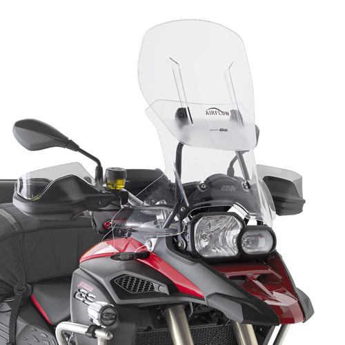 Givi AF5110 Airflow Sliding Clear Windshield (Maximum 54 x 56cm & 12cm travel) for BMW F 800 GS Adventure 13-18