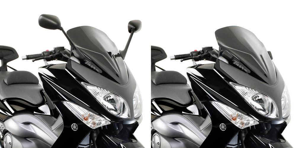 Givi D442B Low & Sporty Gloss Black Windshield 59 x 45cm for Yamaha T-Max 500 08-11