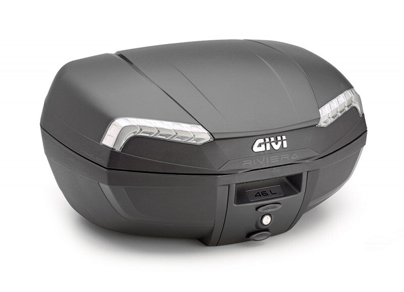 Givi E46NT Riviera Tech 46L Monolock Top Case w/Smoked Reflectors & Universal Mounting Plate