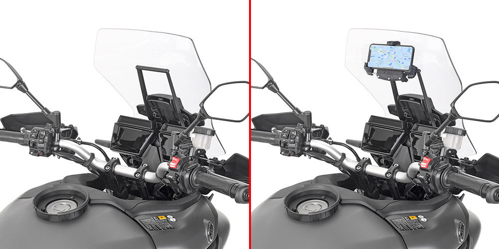 Givi FB2159 Fairing Upper Bracket for Yamaha Tracer 9/Tracer 9 GT/Tracer 9 GT+ 21-23 w/S902A/S920M/S920L/S95KIT & GPS-Smartphone holder