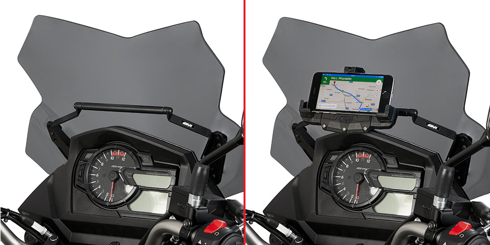 Givi FB3112 Fairing Upper Bracket for Suzuki DL 650 V-Strom 17-23 w/S902A/S920M/S920L/S95KIT & GPS-Smartphone holder