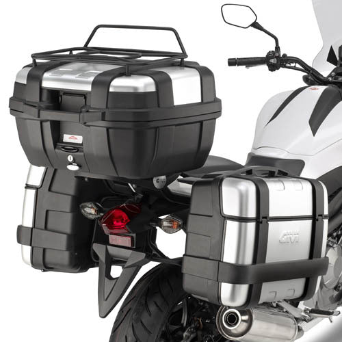 Givi PL1111 Side Case Pannier Holder for Honda NC700S/X 12-13/NC750S/X/NC750S/X DCT 14-15 w/Monokey & Retro Fit Cases