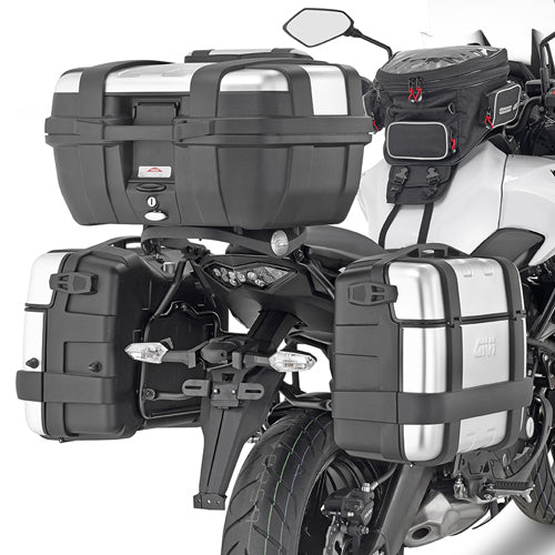 Givi PL4114 Side Case Pannier Holder for Kawasaki Versys 650 15-23 w/Monokey & Retro Fit Cases