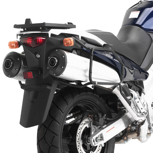 Givi PL528 Side Case Pannier Holder for Kawasaki KLV 1000 04-10/Suzuki DL 1000 V-Strom 02-11 w/Monokey & Retro Fit Cases