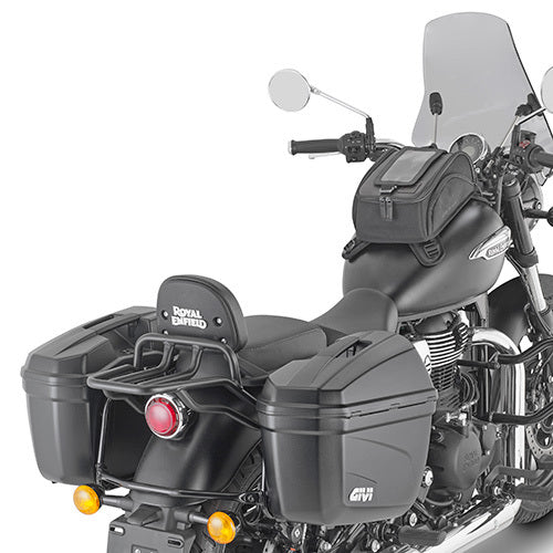 Givi PL9053 Side Case Pannier Holder for Royal Enfield Meteor 350 21-23 w/Monokey & Retro Fit Cases