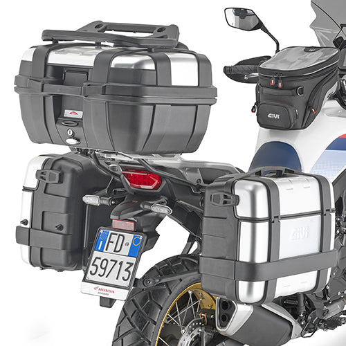 Givi PLO1201MK PL ONE-FIT Side Case Pannier Holder for Honda XL 750 Transalp 2023 w/Monokey Cases