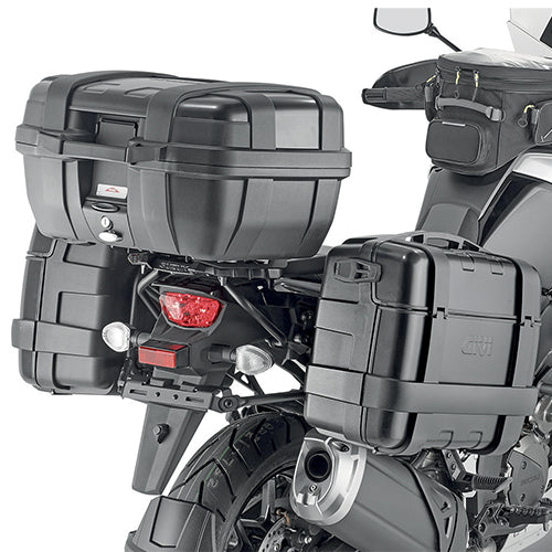 Givi PLO3118MK PL ONE-FIT Side Case Pannier Holder for Suzuki V-Strom 1050/V-Strom 1050 XT 20-23/V-Strom 1050 DE 2023 w/Monokey Cases