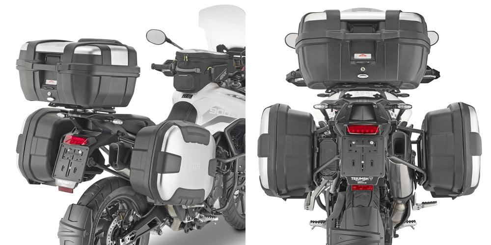 Givi PLO6415MK PL ONE-FIT Side Case Pannier Holder for Triumph Tiger 900 20-23 w/Monokey Cases