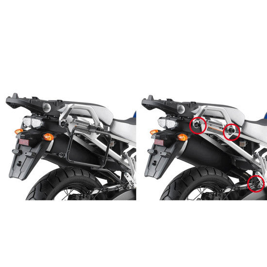 Givi PLR367 Rapid Release Side Case Pannier Holder for Yamaha XTZ1200 10-11 w/Monokey & Retro Fit Cases