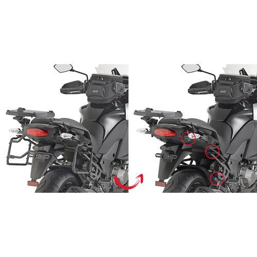 Givi PLR4113 Rapid Release Side Case Pannier Holder for Kawasaki Versys 1000 15-16 w/Monokey & Retro Fit Cases