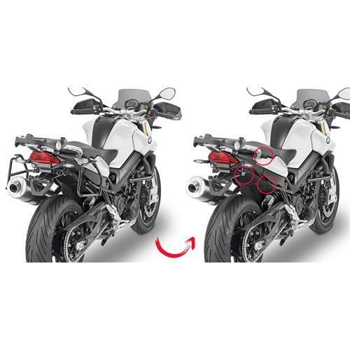 Givi PLR5118 Rapid Release Side Case Pannier Holder for BMW F 800 R 09-19 w/Monokey & Retro Fit Cases