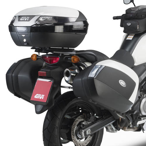 Givi PLX3101 Side Case Pannier Holder for Suzuki DL 650 V-Strom 11-16 w/V35/V37 Monokey Side Cases