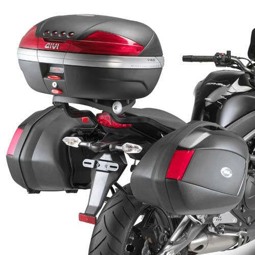 Givi PLX449 Side Case Pannier Holder for Kawasaki 650 Ninja/ER-6N 09-11 w/V35 Monokey Side Cases