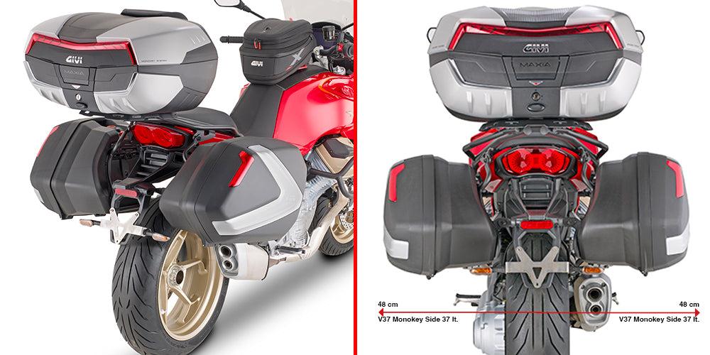 Givi PLX8207 Side Case Pannier Holder for Moto Guzzi V100 Mandello 1000 22-23 w/V35/V37 Monokey Side Cases