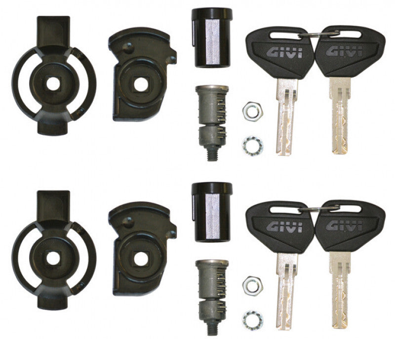 Givi SL102 Black Key Security Lock Set 2 Cases