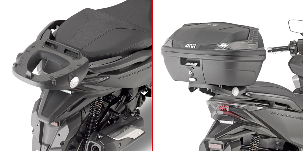 Givi SR1166 Top Case Rear Rack for Honda Forza 125 ABS 15-18/Forza 125-300 19-20/ADV 350 22/Forza 350 23 w/Monolock or Monokey Top Case