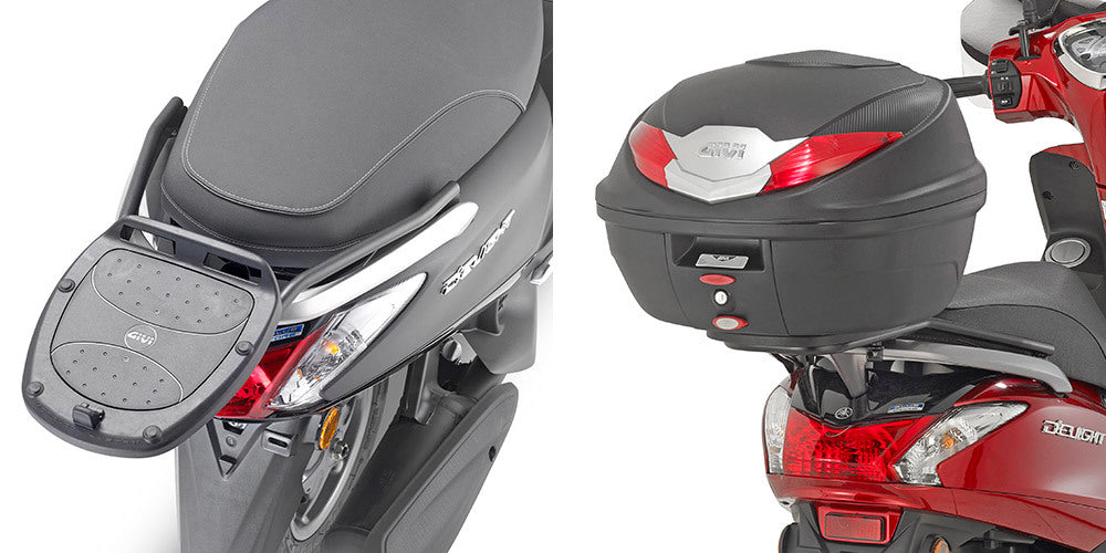 Givi SR2134 Top Case Rear Rack for Yamaha D'elight 125 17-23 w/Monolock Top Case