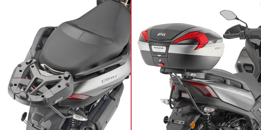 Givi SR2149 Top Case Rear Rack for Yamaha X-Max 125 18-22/X-Max 300 17-22/Tricity 300 20-23 w/Monolock or Monokey Top Case