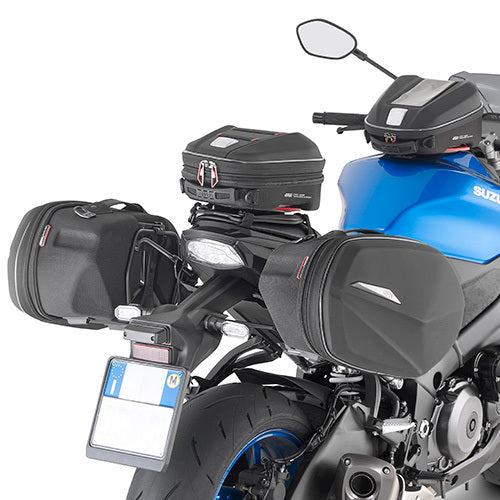 Givi TE3119 Saddlebag Holder for Suzuki GSX S1000 21-23 w/Easylock Side Bags & Soft Side Bags